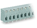 PCB terminal block; push-button; 2.5 mm²; Pin spacing 7.5 mm; 4-pole; CAGE CLAMP®; 2,50 mm²; gray