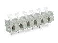 PCB terminal block; push-button; 2.5 mm; Pin spacing 10/10.16 mm; 9-pole; CAGE CLAMP; commoning option; 2,50 mm; gray