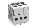 PCB terminal block; 4 mm; Pin spacing 5 mm; 6-pole; Push-in CAGE CLAMP; 4,00 mm; gray