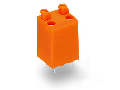 PCB terminal block; push-button; 1.5 mm; Pin spacing 3.81 mm; 3-pole; PUSH WIRE; 1,50 mm; orange