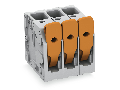 PCB terminal block; lever; 6 mm²; Pin spacing 7.5 mm; 12-pole; Push-in CAGE CLAMP®; 6,00 mm²; gray