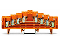 4-level same potential terminal block; for 35 x 7.5 mounting rail; 1,50 mm�; orange