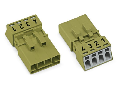 Plug; 4-pole; 1,50 mm²; light green