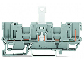 2-pin disconnect carrier terminal block; with 2 jumper positions; for DIN-rail 35 x 15 and 35 x 7.5; gray