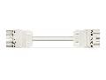 pre-assembled interconnecting cable; Eca; Socket/plug; 5-pole; Cod. A; H05VV-F 5G 2.5 mm; 1 m; 2,50 mm; white
