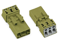 Plug; 3-pole; 1,50 mm²; light green