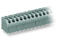 PCB terminal block; push-button; 1.5 mm; Pin spacing 5 mm; 14-pole; Push-in CAGE CLAMP; 1,50 mm; gray