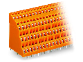 Quadruple-deck PCB terminal block; 2.5 mm; Pin spacing 5.08 mm; 4 x 3-pole; CAGE CLAMP; 2,50 mm; orange