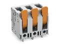 PCB terminal block; lever; 4 mm; Pin spacing 7.5 mm; 11-pole; Push-in CAGE CLAMP; 4,00 mm; gray