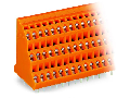 Triple-deck PCB terminal block; 2.5 mm; Pin spacing 5.08 mm; 3 x 3-pole; CAGE CLAMP; 2,50 mm; orange