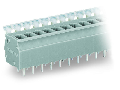 PCB terminal block; push-button; 2.5 mm; Pin spacing 5/5.08 mm; 6-pole; suitable for Ex-e applications; CAGE CLAMP; commoning option; 2,50 mm; light gray