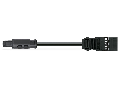 pre-assembled adapter cable; Cca; Socket/plug MIDI; 3-pole; Cod. A; 3 m; 2,50 mm; black
