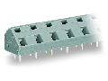 PCB terminal block; 2.5 mm; Pin spacing 10/10.16 mm; 16-pole; CAGE CLAMP; commoning option; 2,50 mm; gray