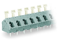 PCB terminal block; push-button; 2.5 mm; Pin spacing 7.5/7.62 mm; 3-pole; suitable for Ex-e applications; CAGE CLAMP; commoning option; 2,50 mm; light gray
