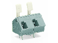 PCB terminal block; finger-operated levers; 2.5 mm; Pin spacing 10/10.16 mm; 10-pole; CAGE CLAMP; commoning option; 2,50 mm; gray
