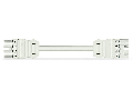 pre-assembled interconnecting cable; Eca; Socket/plug; 4-pole; Cod. A; H05Z1Z1-F 4G 1.5 mm; 3 m; 1,50 mm; white