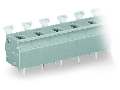 PCB terminal block; push-button; 2.5 mm; Pin spacing 10/10.16 mm; 8-pole; CAGE CLAMP; commoning option; 2,50 mm; gray