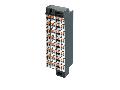 Matrix patchboard; 32-pole; plain; Colors of modules: gray/white; for 19\