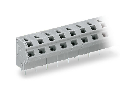 2-conductor PCB terminal block; 0.75 mm; Pin spacing 7.5/7.62 mm; 6-pole; PUSH WIRE; 0,75 mm; gray