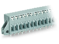 PCB terminal block; push-button; 2.5 mm; Pin spacing 5 mm; 6-pole; CAGE CLAMP; clamping collar; 2,50 mm; gray