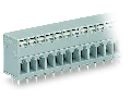 PCB terminal block; push-button; 2.5 mm; Pin spacing 5 mm; 8-pole; CAGE CLAMP; 2,50 mm; gray