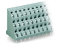 Triple-deck PCB terminal block; 2.5 mm; Pin spacing 7.5 mm; 3 x 8-pole; CAGE CLAMP; 2,50 mm; gray
