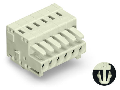 1-conductor female plug; 100% protected against mismating; Snap-in mounting feet; 1.5 mm; Pin spacing 3.5 mm; 24-pole; 1,50 mm; light gray