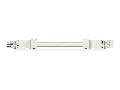 pre-assembled interconnecting cable; Eca; Socket/plug; 4-pole; Cod. A; H05Z1Z1-F 4G 1.5 mm; 6 m; 1,50 mm; white