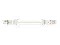 pre-assembled interconnecting cable; Eca; Socket/plug; 4-pole; Cod. A; H05VV-F 4G 1.5 mm�; 7 m; 1,50 mm�; white