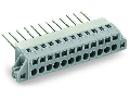 Feedthrough terminal block; Plate thickness: 1.5 mm; 2.5 mm; Pin spacing 5 mm; 10-pole; CAGE CLAMP; 2,50 mm; gray