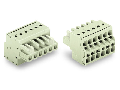 2-conductor female connector; 100% protected against mismating; 2.5 mm; Pin spacing 5 mm; 15-pole; 2,50 mm; light gray