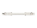 pre-assembled interconnecting cable; Eca; Socket/plug; 3-pole; Cod. A; H05Z1Z1-F 3G 1.5 mm; 8 m; 1,50 mm; white