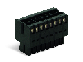 1-conductor female connector, 2-row; 100% protected against mismating; Strain relief plate; direct marking; 1.5 mm; Pin spacing 3.5 mm; 22-pole; 1,50 mm; black