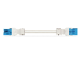 pre-assembled interconnecting cable; Eca; Socket/plug; 5-pole; Cod. I; H05Z1Z1-F 5G 1.5 mm; 8 m; 1,50 mm; blue