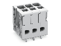 PCB terminal block; 4 mm; Pin spacing 5 mm; 9-pole; Push-in CAGE CLAMP; 4,00 mm; gray