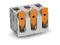 PCB terminal block; lever; 6 mm; Pin spacing 12.5 mm; 9-pole; Push-in CAGE CLAMP; 6,00 mm; gray