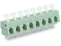 PCB terminal block; push-button; 2.5 mm; Pin spacing 7.5/7.62 mm; 9-pole; suitable for Ex-e applications; CAGE CLAMP; commoning option; 2,50 mm; light gray