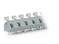 PCB terminal block; push-button; 2.5 mm; Pin spacing 10/10.16 mm; 7-pole; CAGE CLAMP; commoning option; 2,50 mm; gray