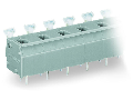 PCB terminal block; push-button; 2.5 mm�; Pin spacing 10/10.16 mm; 5-pole; CAGE CLAMP�; commoning option; 2,50 mm�; gray