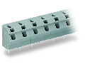 PCB terminal block; 2.5 mm; Pin spacing 10/10.16 mm; 9-pole; PUSH WIRE; 2,50 mm; gray