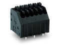 THR PCB terminal block; push-button; 0.5 mm; Pin spacing 2.5 mm; 6-pole; Push-in CAGE CLAMP; 0,50 mm; black