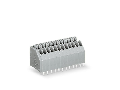 PCB terminal block; push-button; 0.5 mm; Pin spacing 2.5 mm; 14-pole; Push-in CAGE CLAMP; 0,50 mm; gray