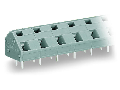 PCB terminal block; 2.5 mm; Pin spacing 10/10.16 mm; 3-pole; CAGE CLAMP; commoning option; 2,50 mm; light green