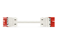 pre-assembled interconnecting cable; Eca; Socket/plug; 5-pole; Cod. P; H05VV-F 5G 1.5 mm; 7 m; 1,50 mm; red