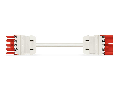 pre-assembled interconnecting cable; Eca; Socket/plug; 5-pole; Cod. P; H05VV-F 5G 1.5 mm; 5 m; 1,50 mm; red