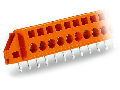 PCB terminal block; 2.5 mm; Pin spacing 5.08 mm; 11-pole; CAGE CLAMP; clamping collar; 2,50 mm; orange