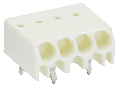PCB terminal block; 1.5 mm; Pin spacing 3.5 mm; 7-pole; PUSH WIRE; 1,50 mm; white