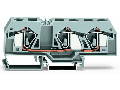 3-conductor through terminal block; 16 mm; center marking; for DIN-rail 35 x 15 and 35 x 7.5; CAGE CLAMP; 16,00 mm; gray