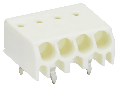 PCB terminal block; 1.5 mm; Pin spacing 3.5 mm; 3-pole; PUSH WIRE; 1,50 mm; white
