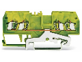 4-conductor ground terminal block; 1.5 mm; center marking; for DIN-rail 35 x 15 and 35 x 7.5; CAGE CLAMP; 1,50 mm; green-yellow